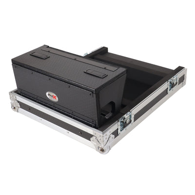 ProX ATA Digital Audio Mixer Flight Case for Allen & Heath QU5 Console with Doghouse compartment and 4x Caster wheels