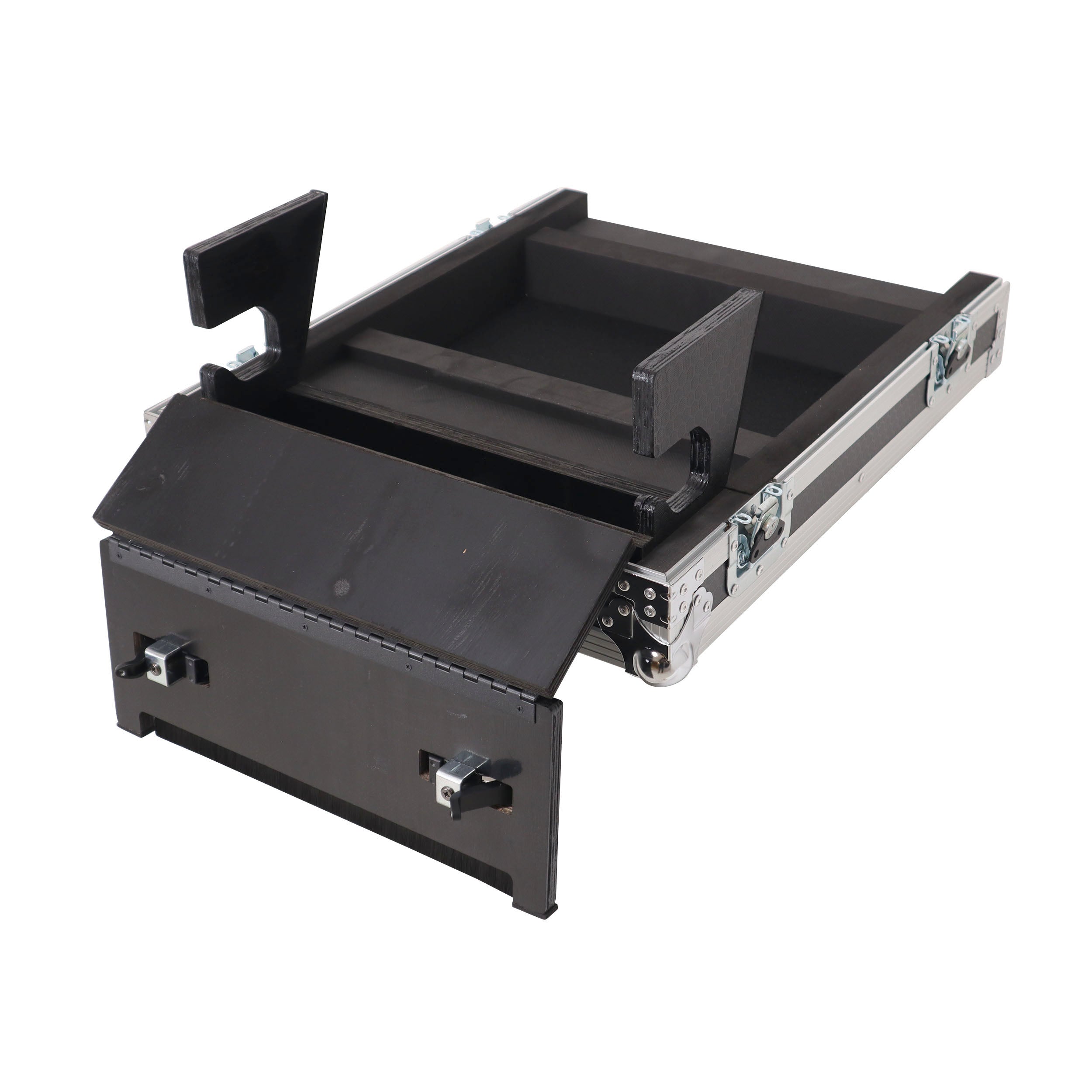 ProX ATA Digital Audio Mixer Flight Case for Allen & Heath QU5 Console with Doghouse compartment and 4x Caster wheels