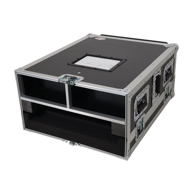 ProX ATA Digital Audio Mixer Flight Case for Allen & Heath QU5 Console with Doghouse compartment and 4x Caster wheels