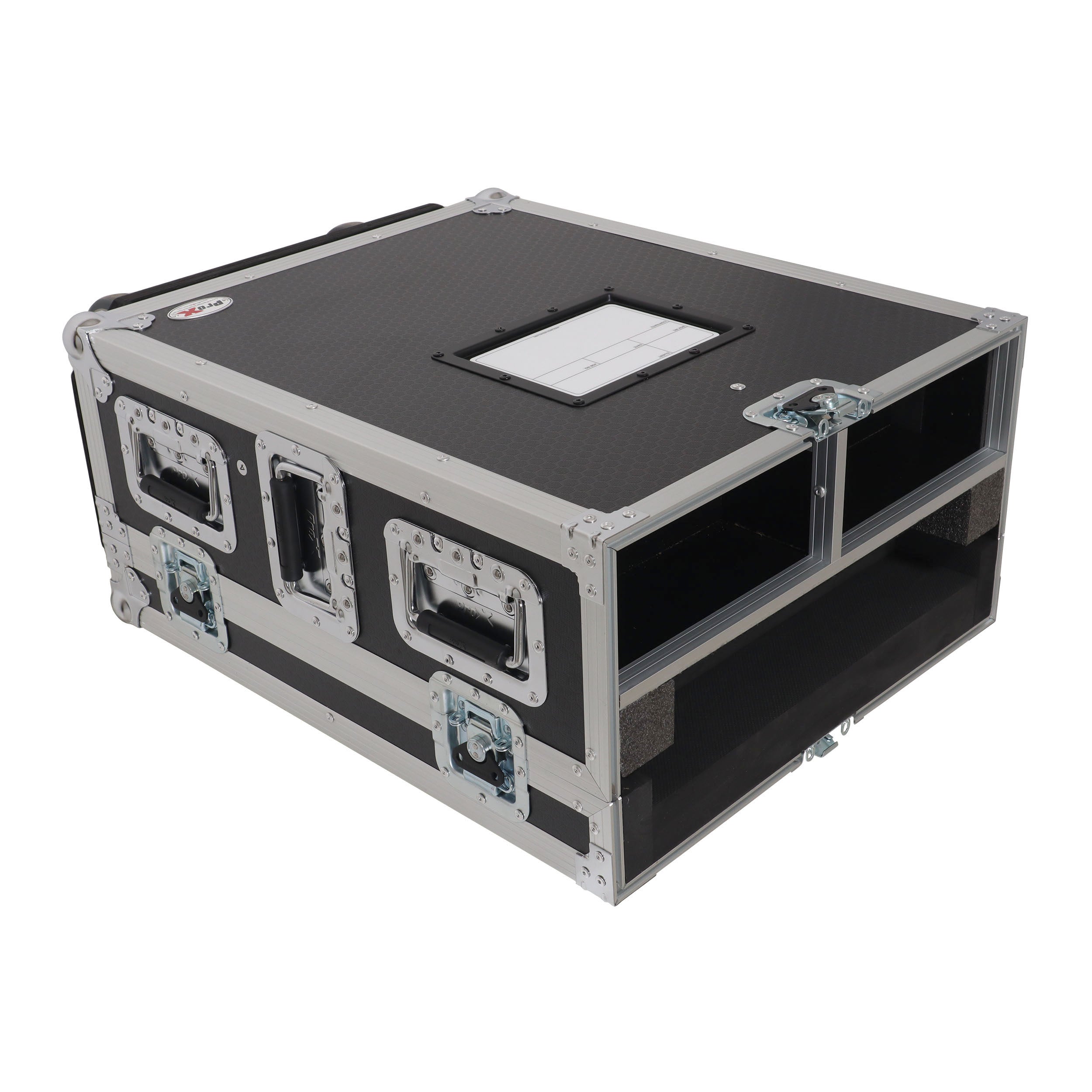 ProX ATA Digital Audio Mixer Flight Case for Allen & Heath QU5 Console with Doghouse compartment and 4x Caster wheels