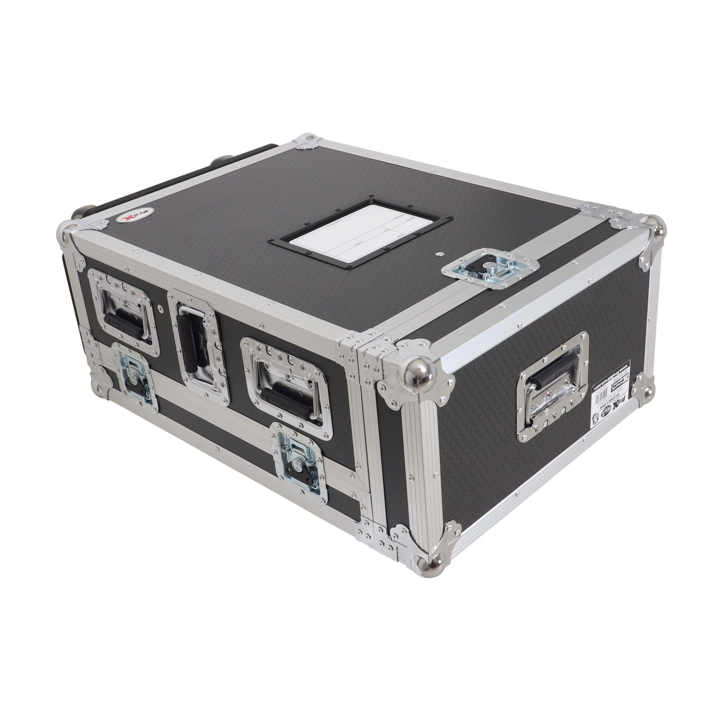 ProX ATA Digital Audio Mixer Flight Case for Allen & Heath QU5 Console with Doghouse compartment and 4x Caster wheels