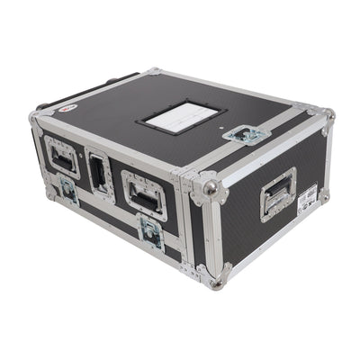 ProX ATA Digital Audio Mixer Flight Case for Allen & Heath QU5 Console with Doghouse compartment and 4x Caster wheels