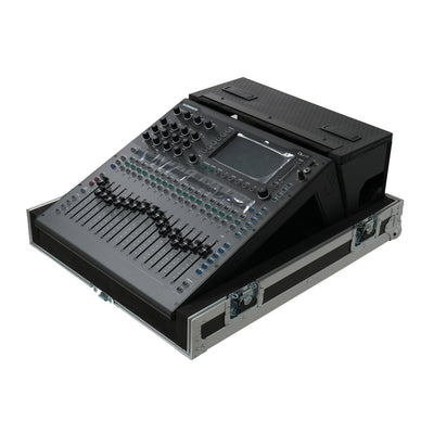 ProX ATA Digital Audio Mixer Flight Case for Allen & Heath QU5 Console with Doghouse compartment and 4x Caster wheels