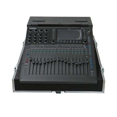ProX ATA Digital Audio Mixer Flight Case for Allen & Heath QU5 Console with Doghouse compartment and 4x Caster wheels