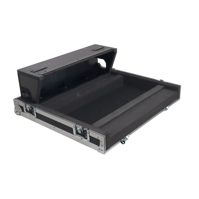 ProX ATA Digital Audio Mixer Flight Case for Allen & Heath QU6 Console with Doghouse compartment and 4x Caster wheels