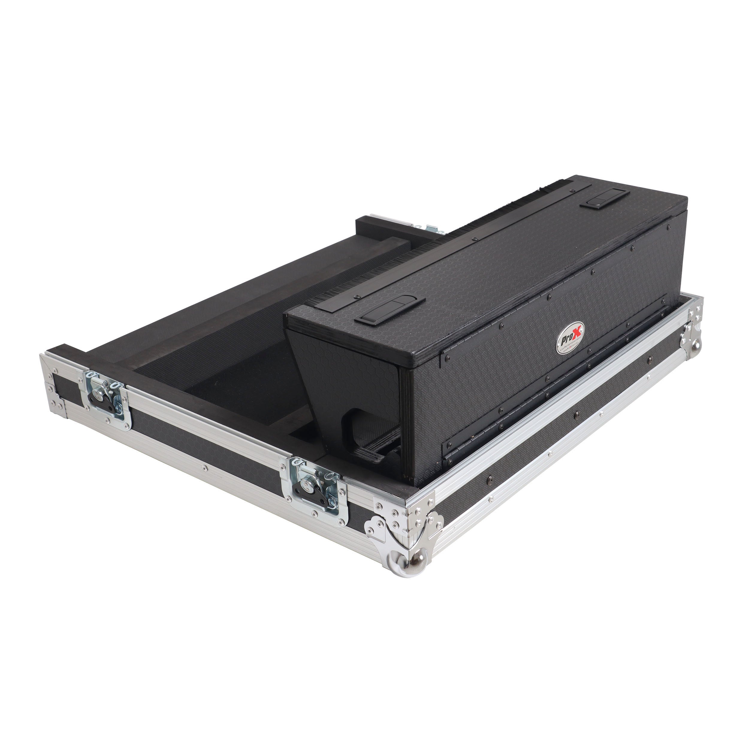 ProX ATA Digital Audio Mixer Flight Case for Allen & Heath QU6 Console with Doghouse compartment and 4x Caster wheels