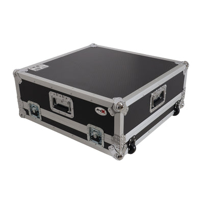 ProX Flight Case for Allen & Heath QU6 ATA Digital Audio Mixer Console and 2x Low Profile Wheels