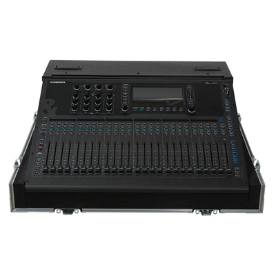 ProX ATA Digital Audio Mixer Flight Case for Allen & Heath QU6 Console with Doghouse compartment and 4x Caster wheels