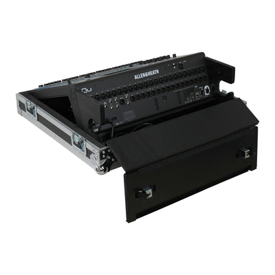 ProX ATA Digital Audio Mixer Flight Case for Allen & Heath QU6 Console with Doghouse compartment and 4x Caster wheels