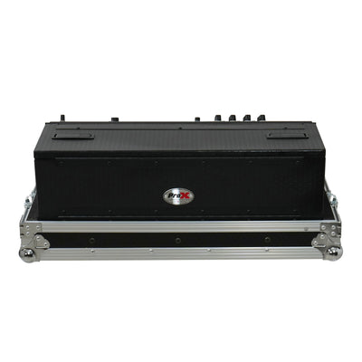 ProX ATA Digital Audio Mixer Flight Case for Allen & Heath QU6 Console with Doghouse compartment and 4x Caster wheels