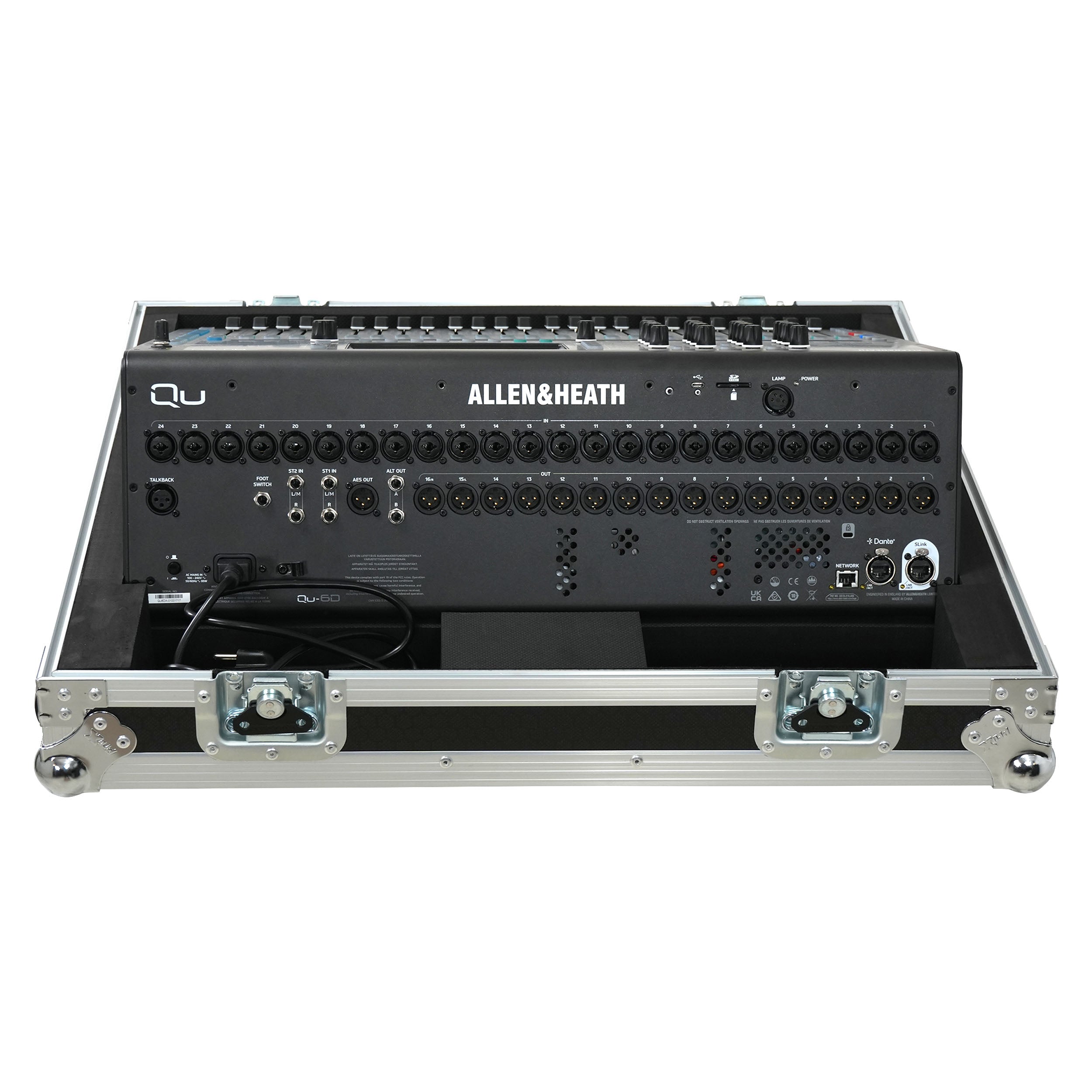 ProX Flight Case for Allen & Heath QU6 ATA Digital Audio Mixer Console and 2x Low Profile Wheels