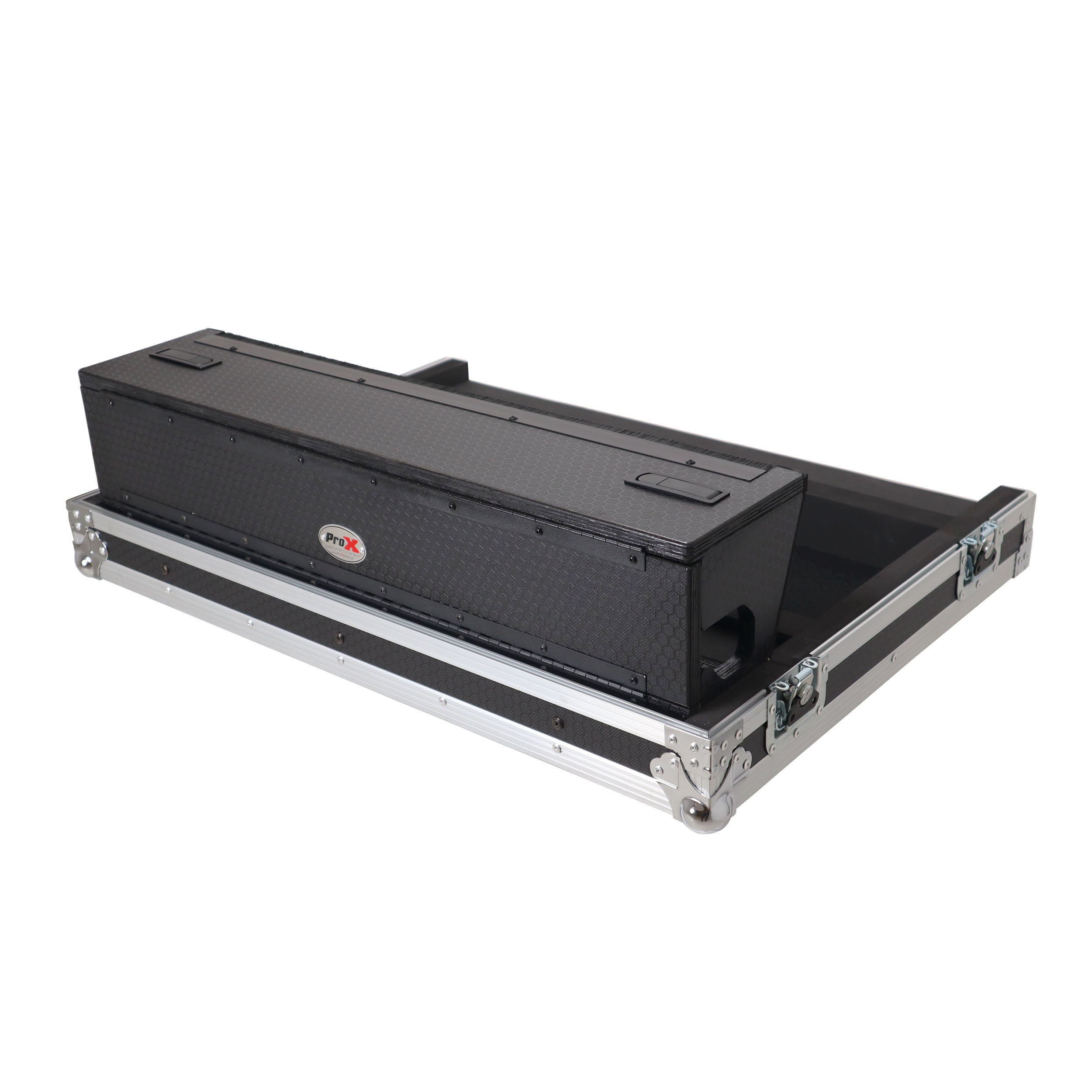 ProX ATA Digital Audio Mixer Flight Case for Allen & Heath QU7 Console with Doghouse compartment and 4x Caster wheels