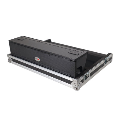 ProX ATA Digital Audio Mixer Flight Case for Allen & Heath QU7 Console with Doghouse compartment and 4x Caster wheels