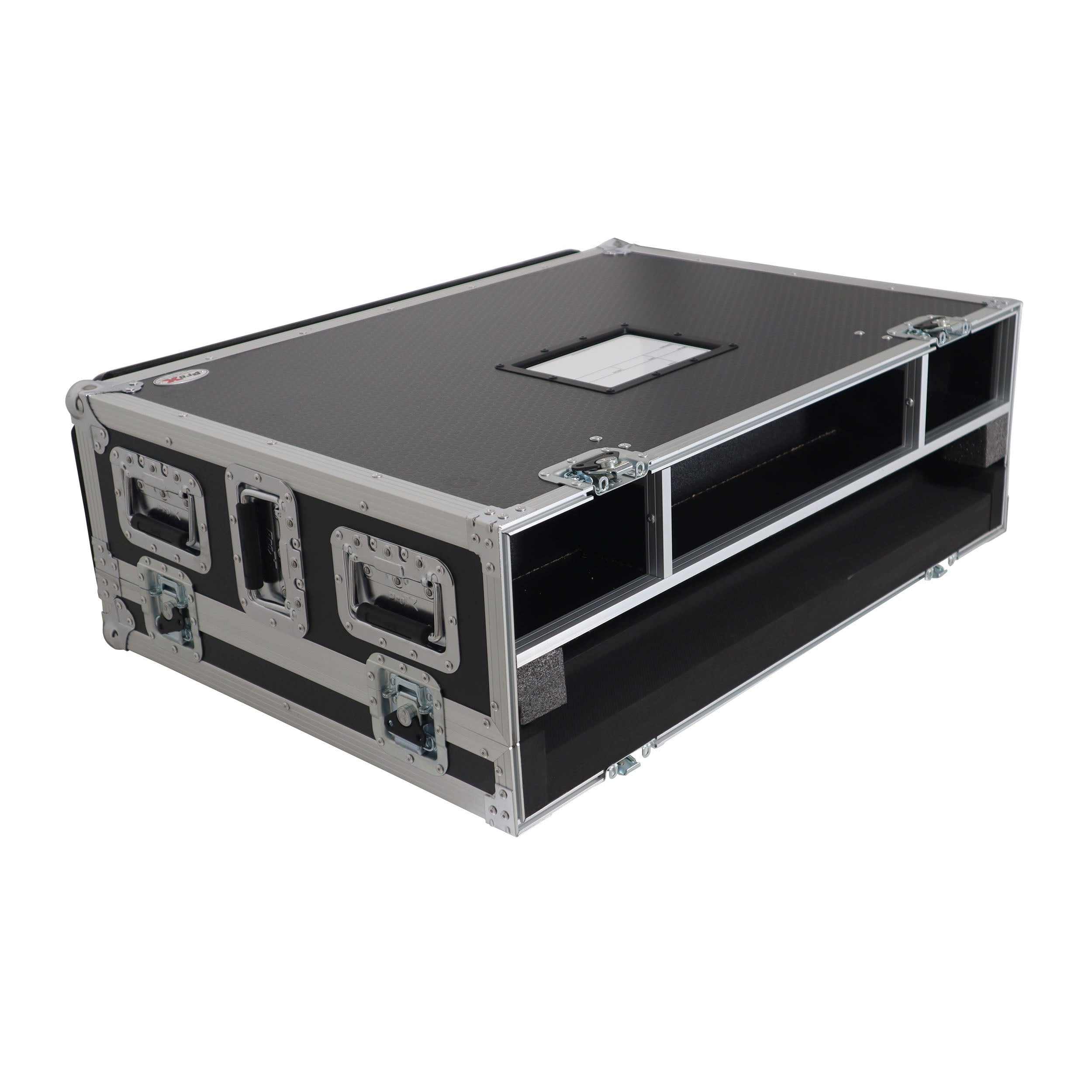 ProX ATA Digital Audio Mixer Flight Case for Allen & Heath QU7 Console with Doghouse compartment and 4x Caster wheels