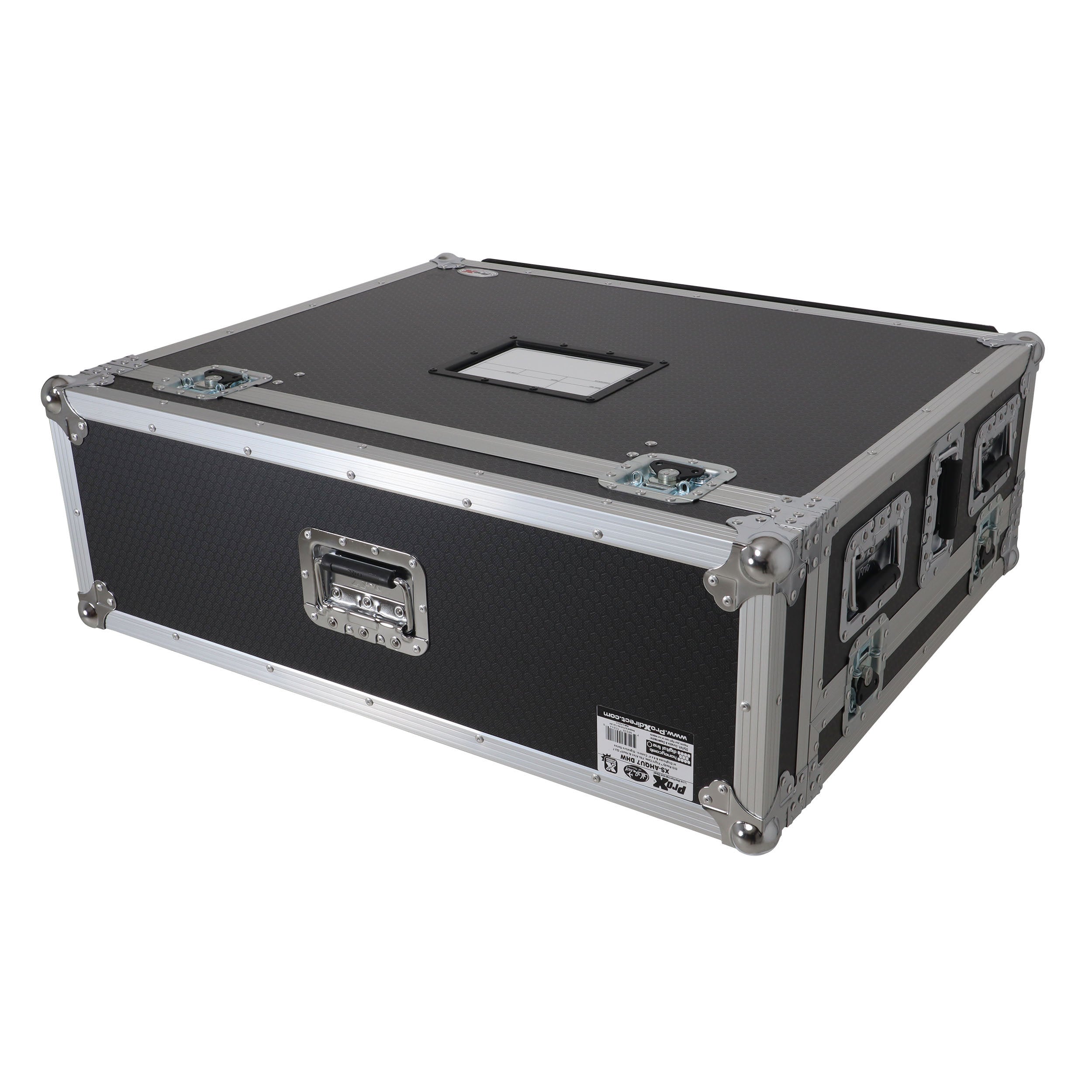 ProX ATA Digital Audio Mixer Flight Case for Allen & Heath QU7 Console with Doghouse compartment and 4x Caster wheels