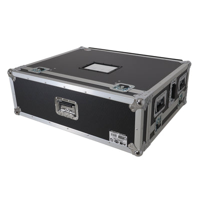 ProX ATA Digital Audio Mixer Flight Case for Allen & Heath QU7 Console with Doghouse compartment and 4x Caster wheels