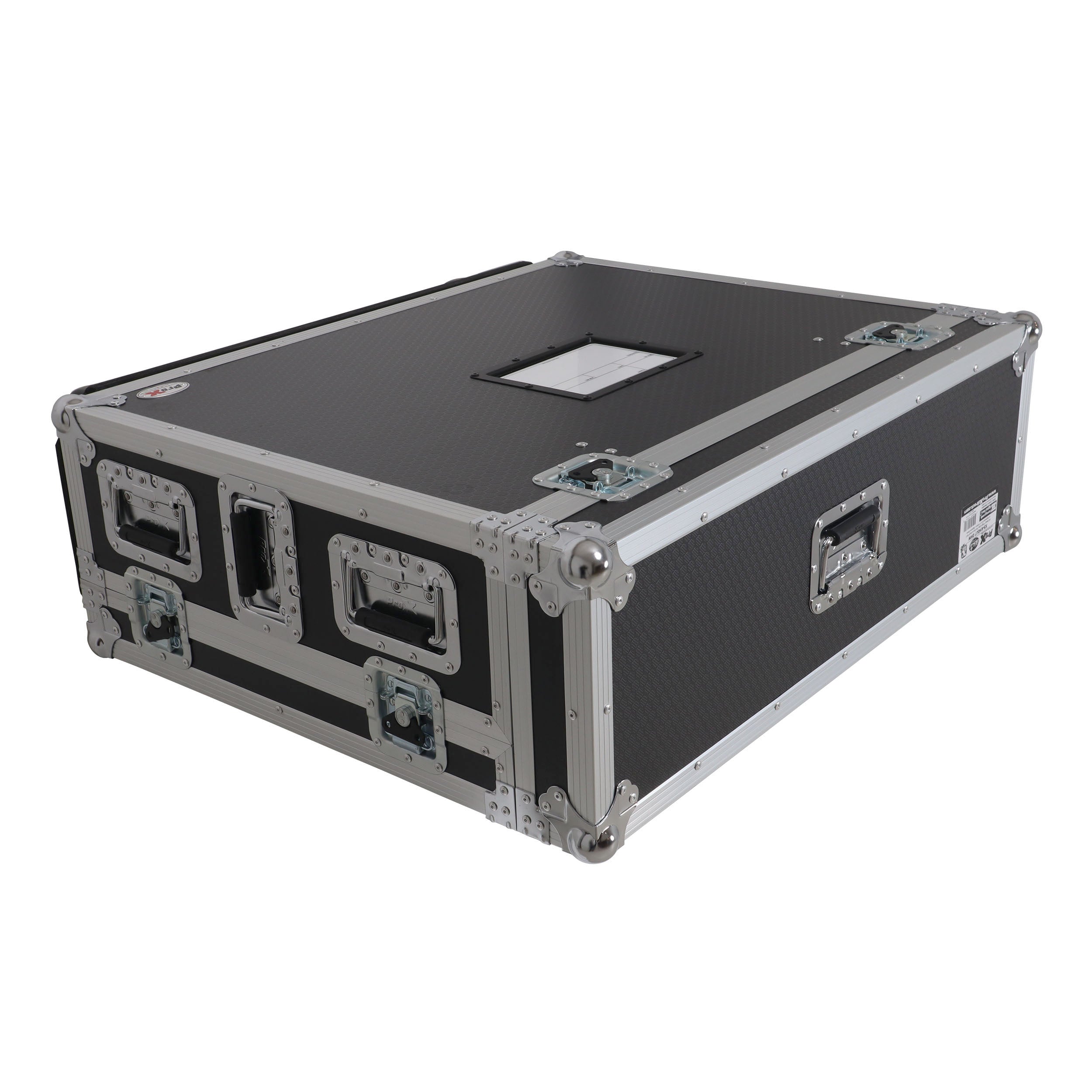ProX ATA Digital Audio Mixer Flight Case for Allen & Heath QU7 Console with Doghouse compartment and 4x Caster wheels