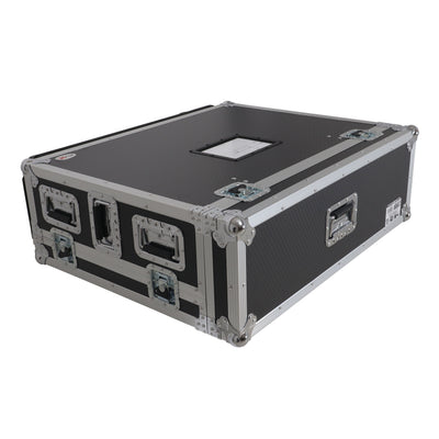 ProX ATA Digital Audio Mixer Flight Case for Allen & Heath QU7 Console with Doghouse compartment and 4x Caster wheels