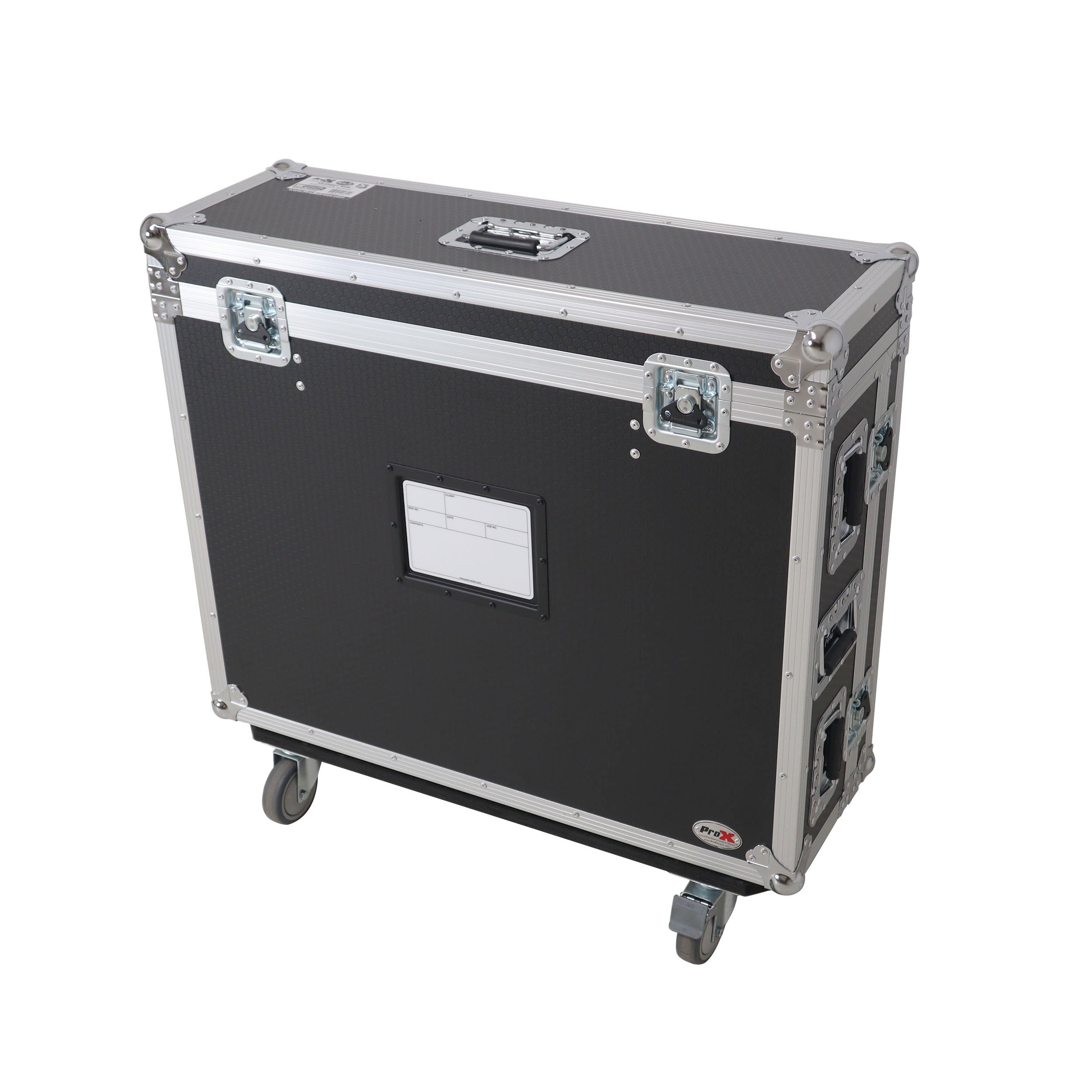 ProX ATA Digital Audio Mixer Flight Case for Allen & Heath QU7 Console with Doghouse compartment and 4x Caster wheels