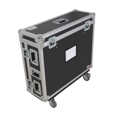 ProX ATA Digital Audio Mixer Flight Case for Allen & Heath QU7 Console with Doghouse compartment and 4x Caster wheels