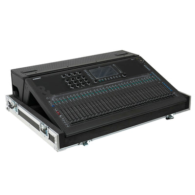 ProX ATA Digital Audio Mixer Flight Case for Allen & Heath QU7 Console with Doghouse compartment and 4x Caster wheels