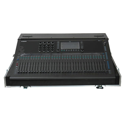 ProX ATA Digital Audio Mixer Flight Case for Allen & Heath QU7 Console with Doghouse compartment and 4x Caster wheels