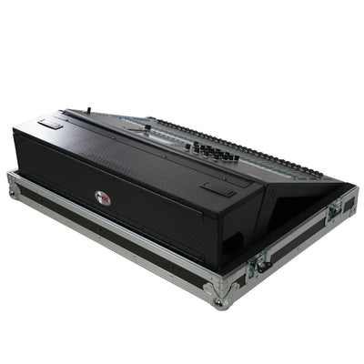 ProX ATA Digital Audio Mixer Flight Case for Allen & Heath QU7 Console with Doghouse compartment and 4x Caster wheels