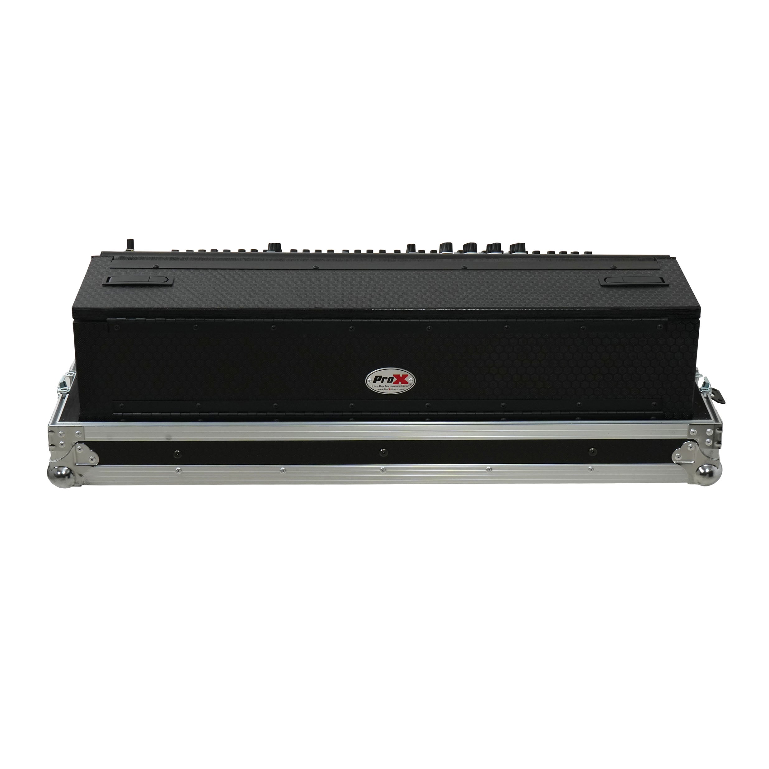 ProX ATA Digital Audio Mixer Flight Case for Allen & Heath QU7 Console with Doghouse compartment and 4x Caster wheels
