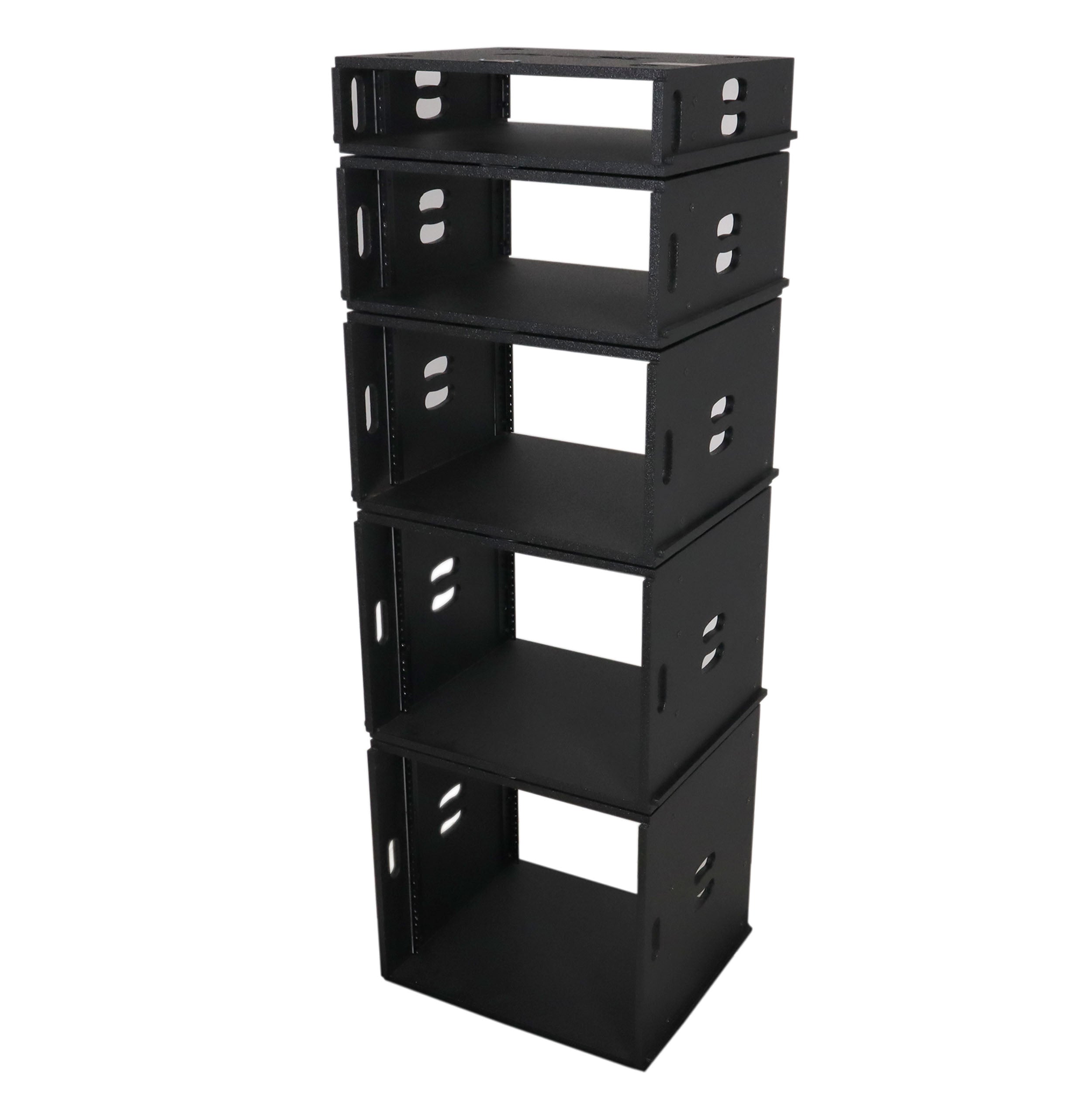 ProX 6U Rack Case 14" Deep Vertical Amp Rack Polyurea Coated BLAQ Series