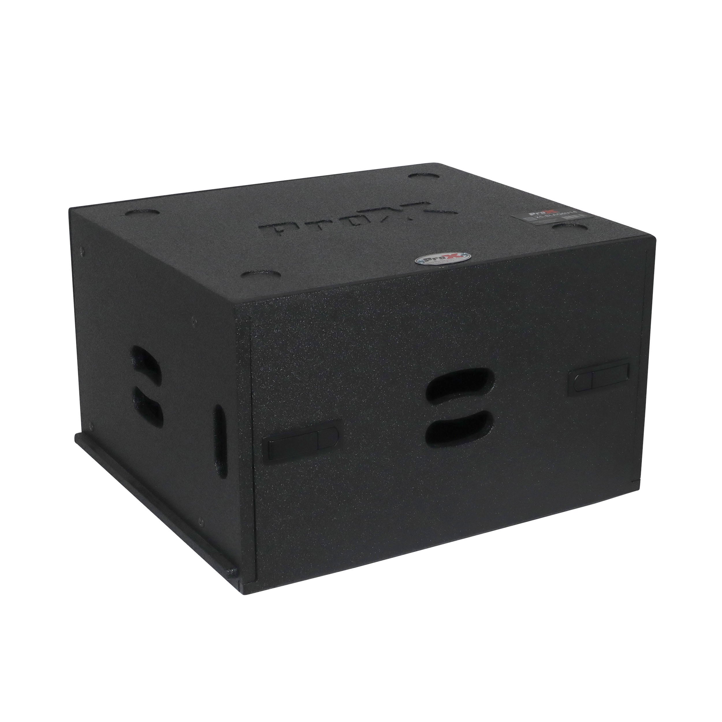 ProX 6U Rack Case 14" Deep Vertical Amp Rack Polyurea Coated BLAQ Series