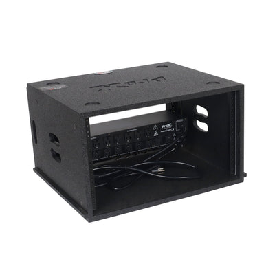 ProX 6U Rack Case 14" Deep Vertical Amp Rack Polyurea Coated BLAQ Series