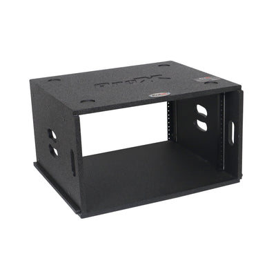 ProX 6U Rack Case 14" Deep Vertical Amp Rack Polyurea Coated BLAQ Series
