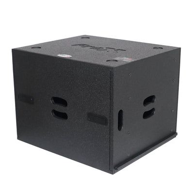 ProX 8U Rack Case 14" Deep Vertical Amp Rack Polyurea Coated BLAQ Series