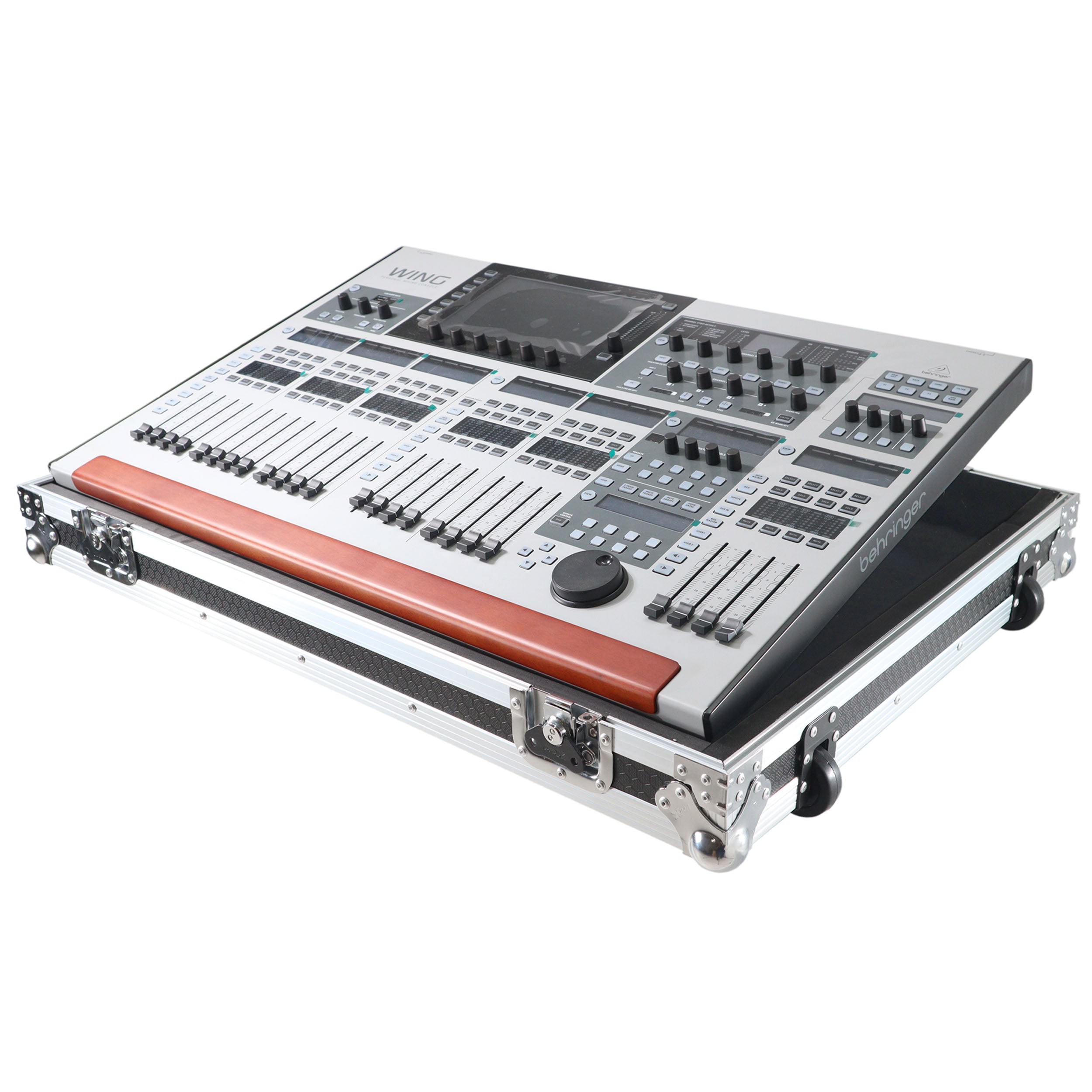 ProX Fits Behringer Wing Digital Mixer Console Flight Case w Low Profile Wheels