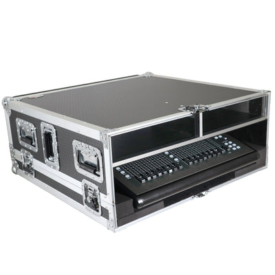 ProX ATA Digital Audio Mixer Flight Case for Behringer X32 Compact Console with Doghouse compartment and Caster wheels