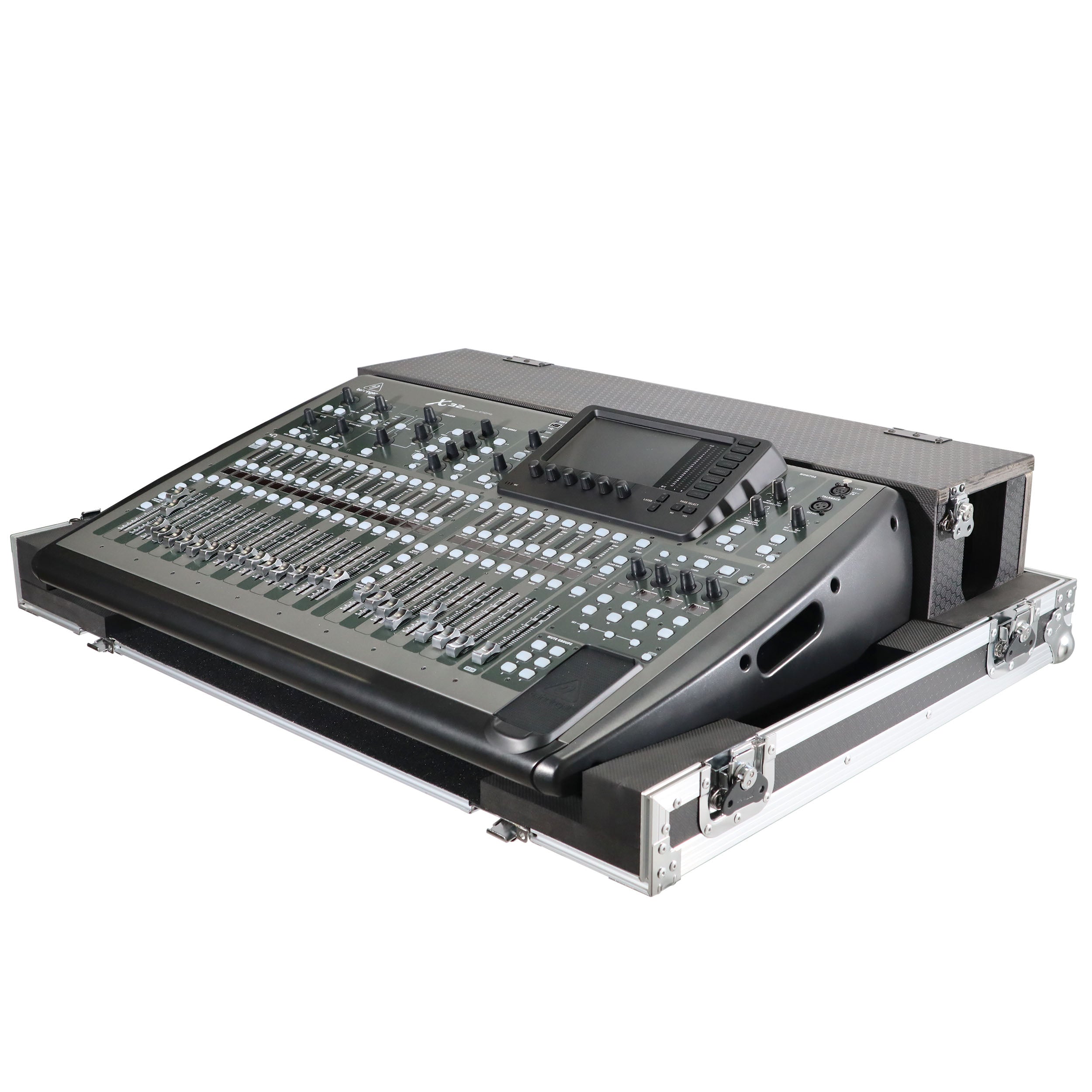 ProX ATA Digital Audio Mixer Flight Case for Behringer X32 Console with Doghouse compartment and Caster wheels