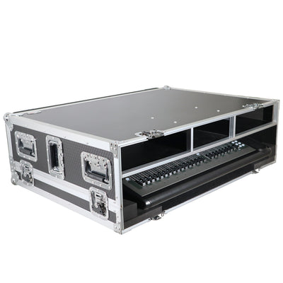ProX ATA Digital Audio Mixer Flight Case for Behringer X32 Console with Doghouse compartment and Caster wheels