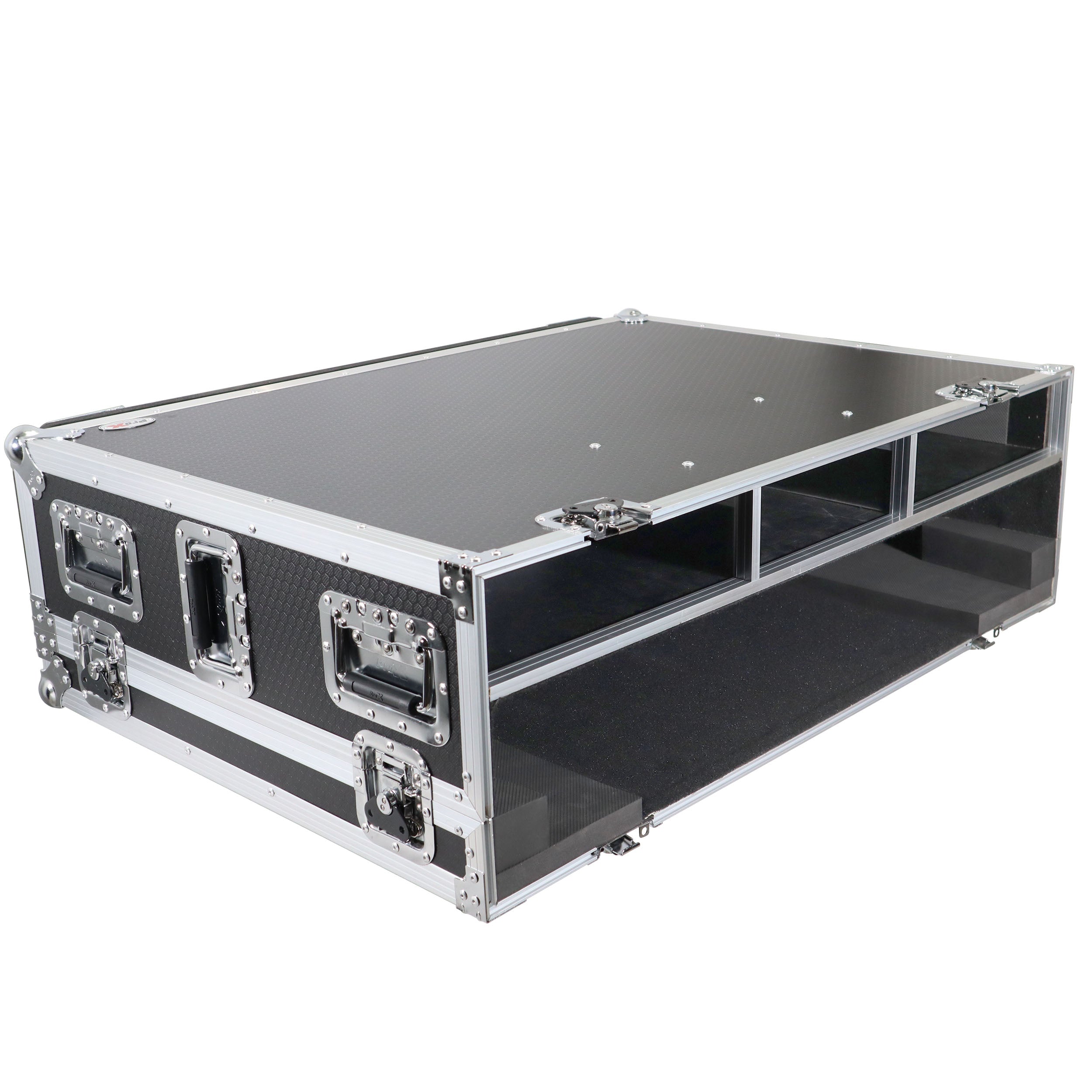 ProX ATA Digital Audio Mixer Flight Case for Behringer X32 Console with Doghouse compartment and Caster wheels