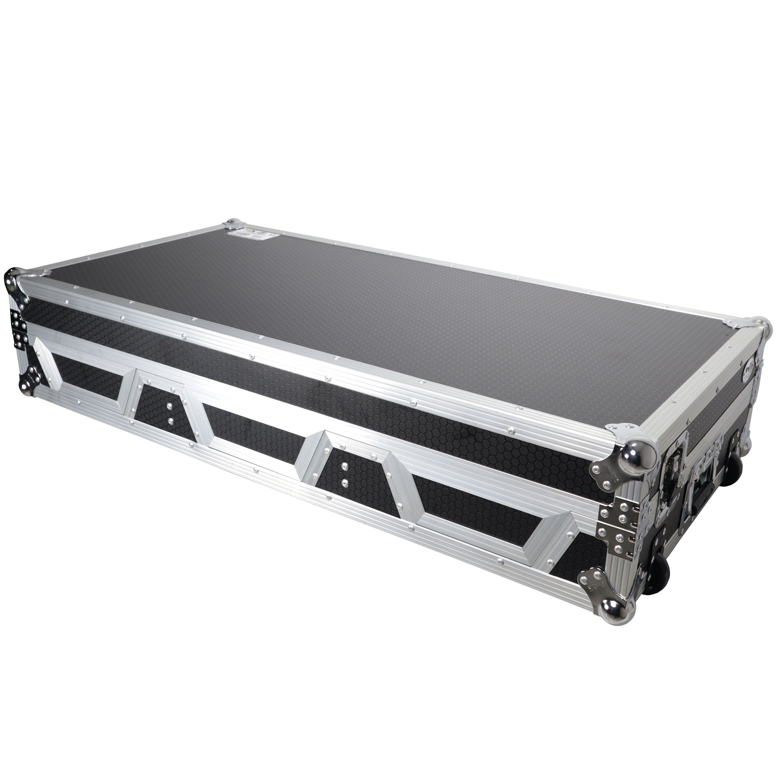 ProX Flight Case DJ Coffin for Pioneer Mixer DJM-900NXS2 and 2 CDJ-3000 W-Wheels and Laptop Shelf