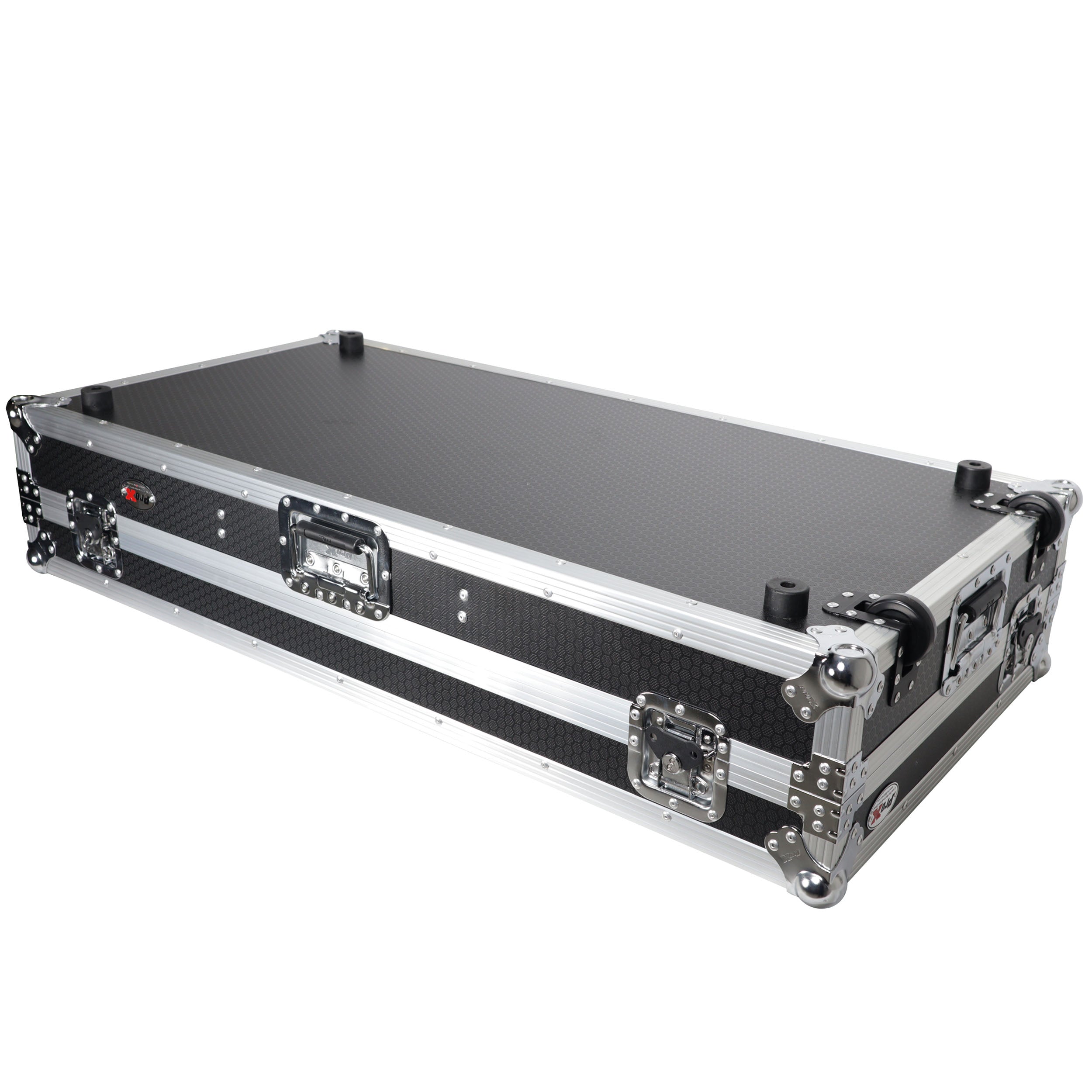 ProX Flight Case DJ Coffin for Pioneer Mixer DJM-900NXS2 and 2 CDJ-3000 W-Wheels and Laptop Shelf