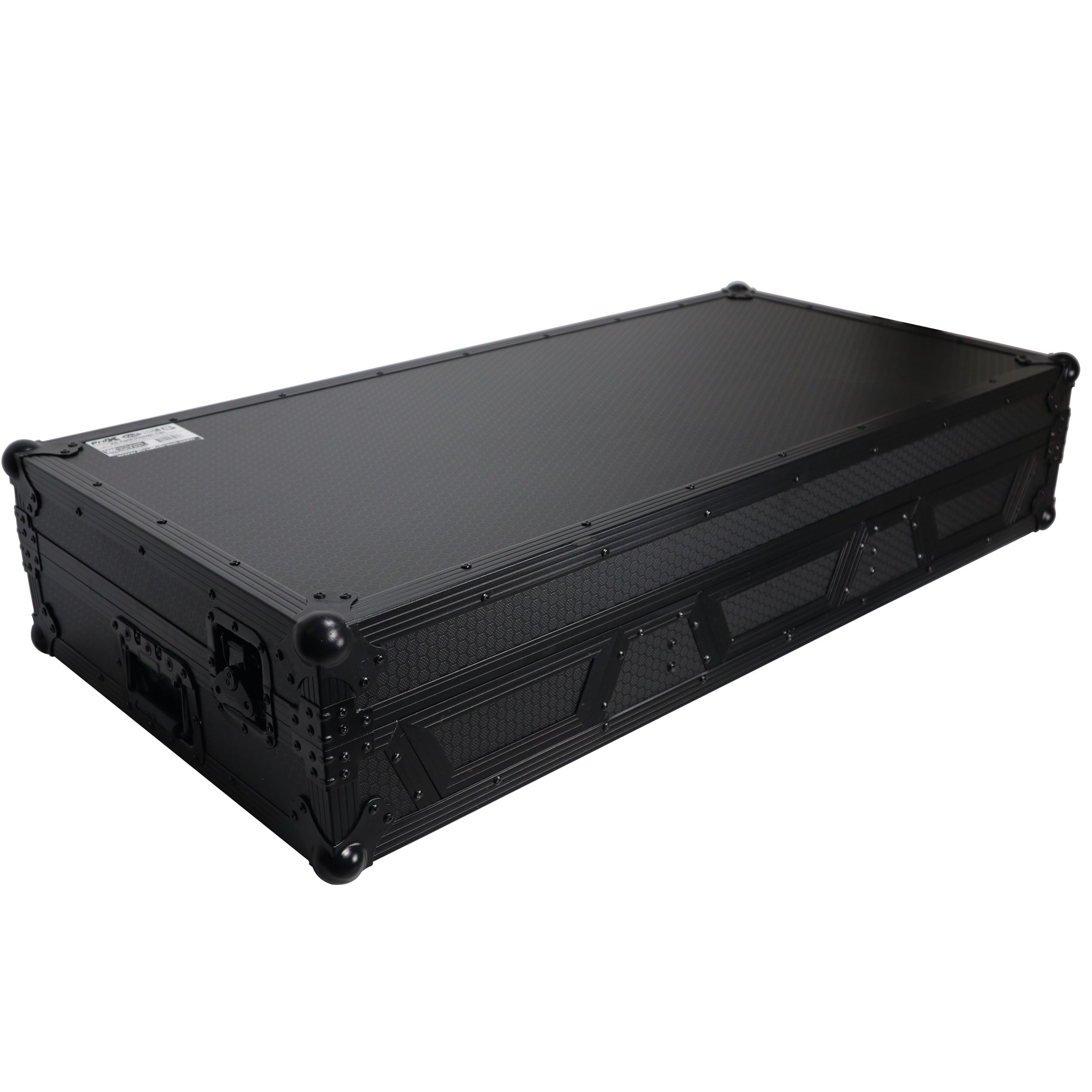 ProX DJ Coffin Case for Pioneer 2X CDJ-3000 CD and DJM-900NXS2 Mixer W/Wheels & Laptop Shelf (Black on Black)