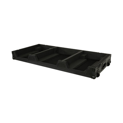 ProX Fits 2x Pioneer CDJ 3000X Case / Pioneer DJM V10 / A9 Mixer All Black and Low profile Wheels