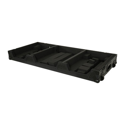 ProX Fits 2x Pioneer CDJ 3000X Case / Pioneer DJM V10 / A9 Mixer All Black and Low profile Wheels