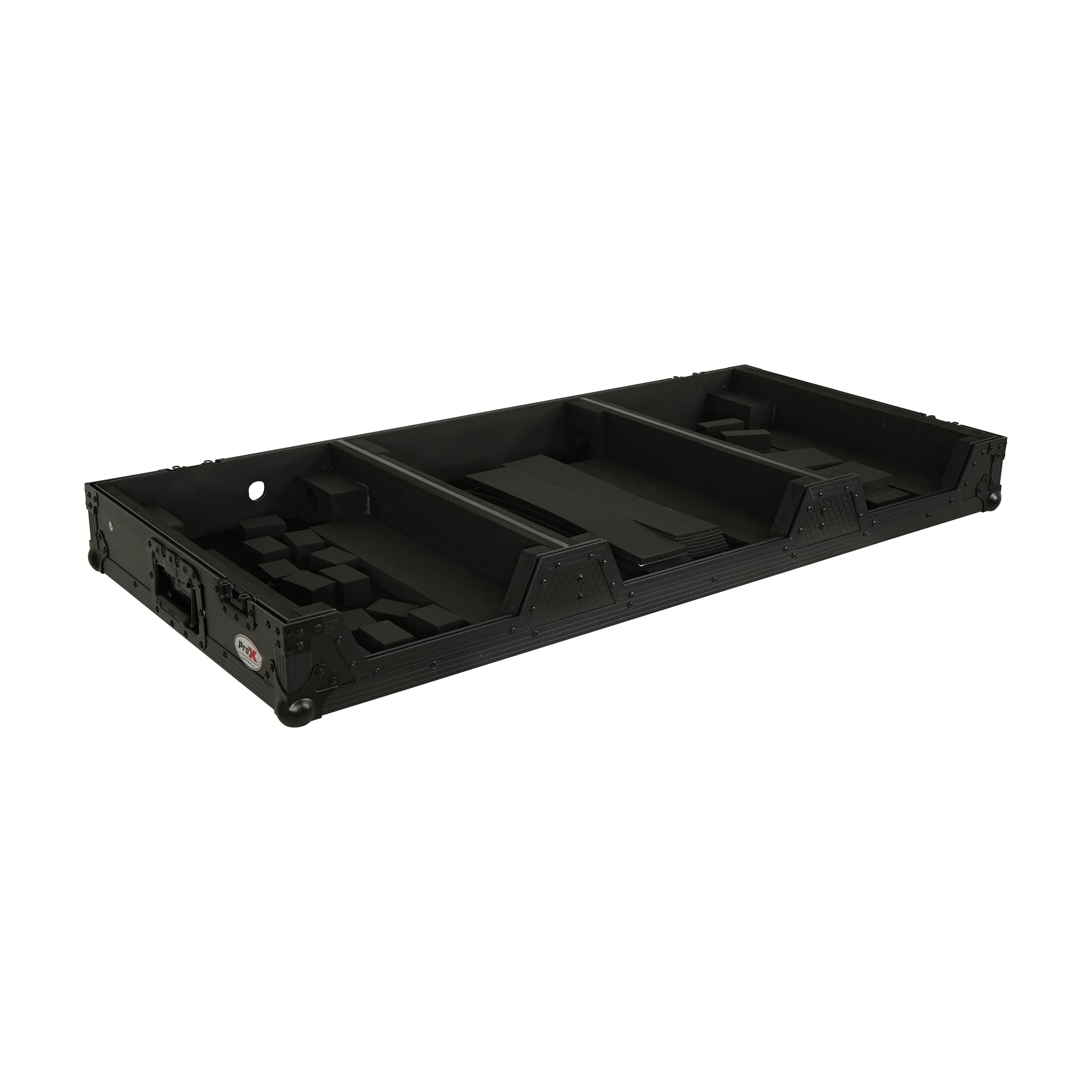ProX Fits 2x Pioneer CDJ 3000X Case / Pioneer DJM V10 / A9 Mixer All Black and Low profile Wheels