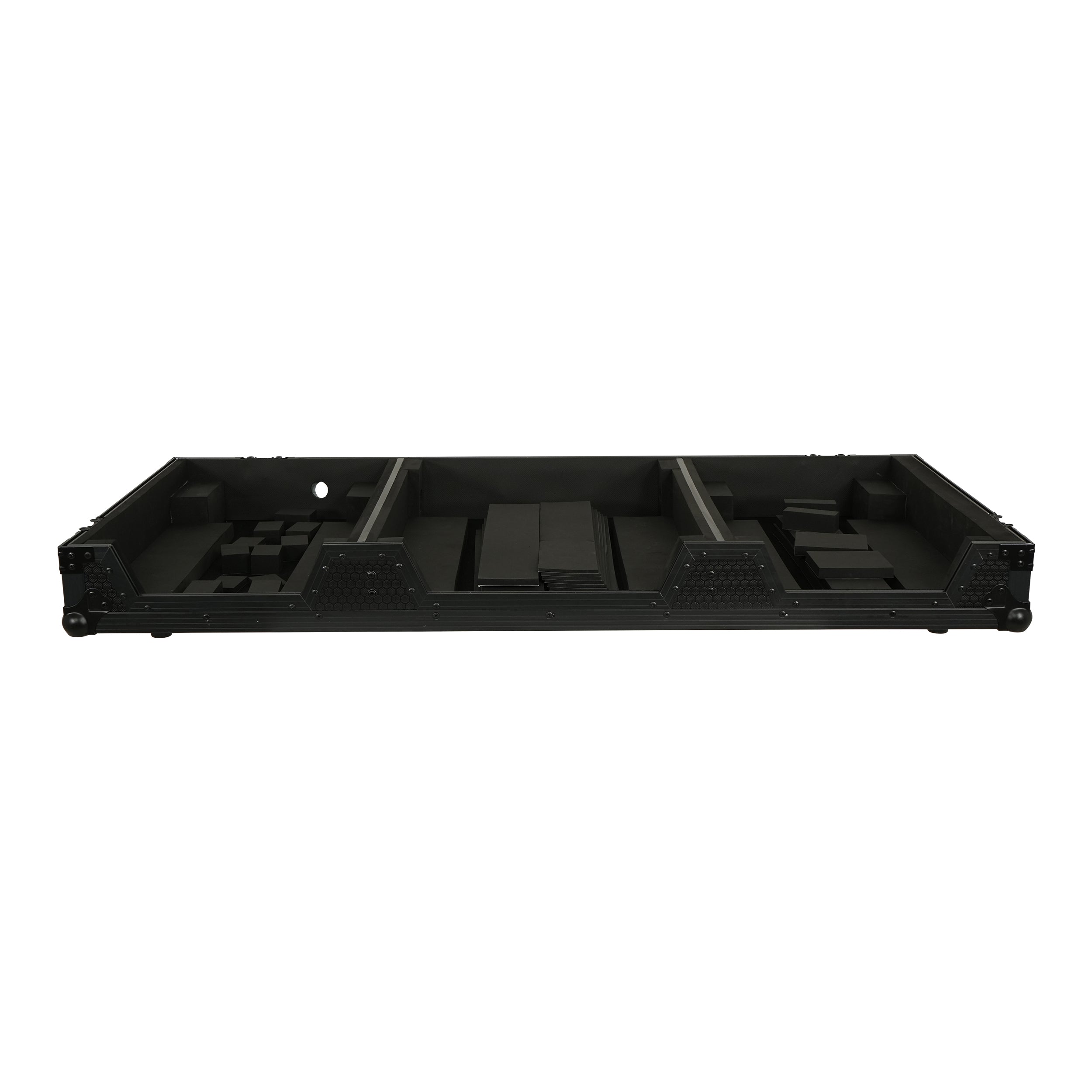ProX Fits 2x Pioneer CDJ 3000X Case / Pioneer DJM V10 / A9 Mixer All Black and Low profile Wheels