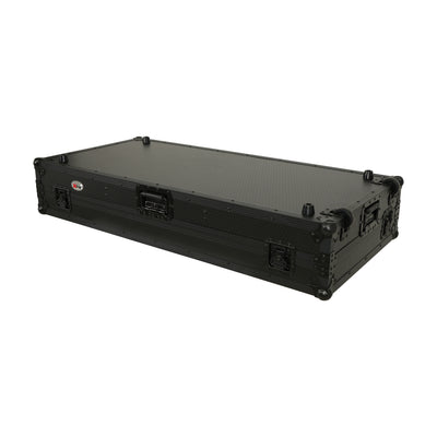 ProX Fits 2x Pioneer CDJ 3000X Case / Pioneer DJM V10 / A9 Mixer All Black and Low profile Wheels