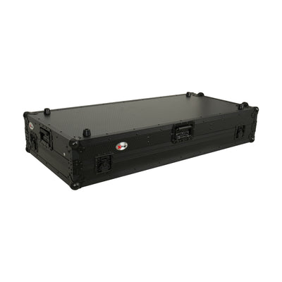 ProX Fits 2x Pioneer CDJ 3000X Case / Pioneer DJM V10 / A9 Mixer All Black and Low profile Wheels