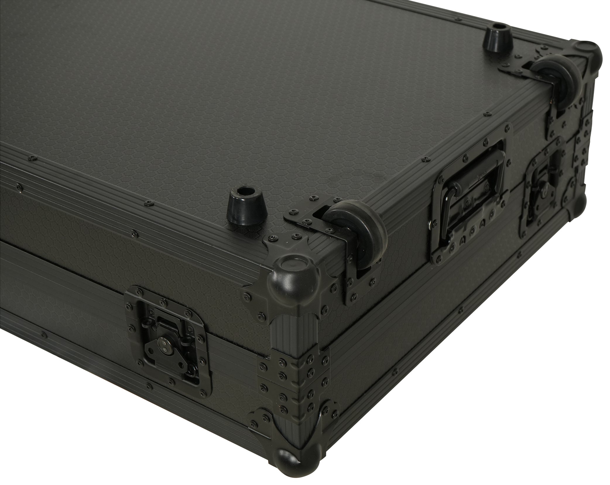 ProX Fits 2x Pioneer CDJ 3000X Case / Pioneer DJM V10 / A9 Mixer All Black and Low profile Wheels