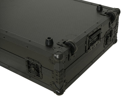 ProX Fits 2x Pioneer CDJ 3000X Case / Pioneer DJM V10 / A9 Mixer All Black and Low profile Wheels