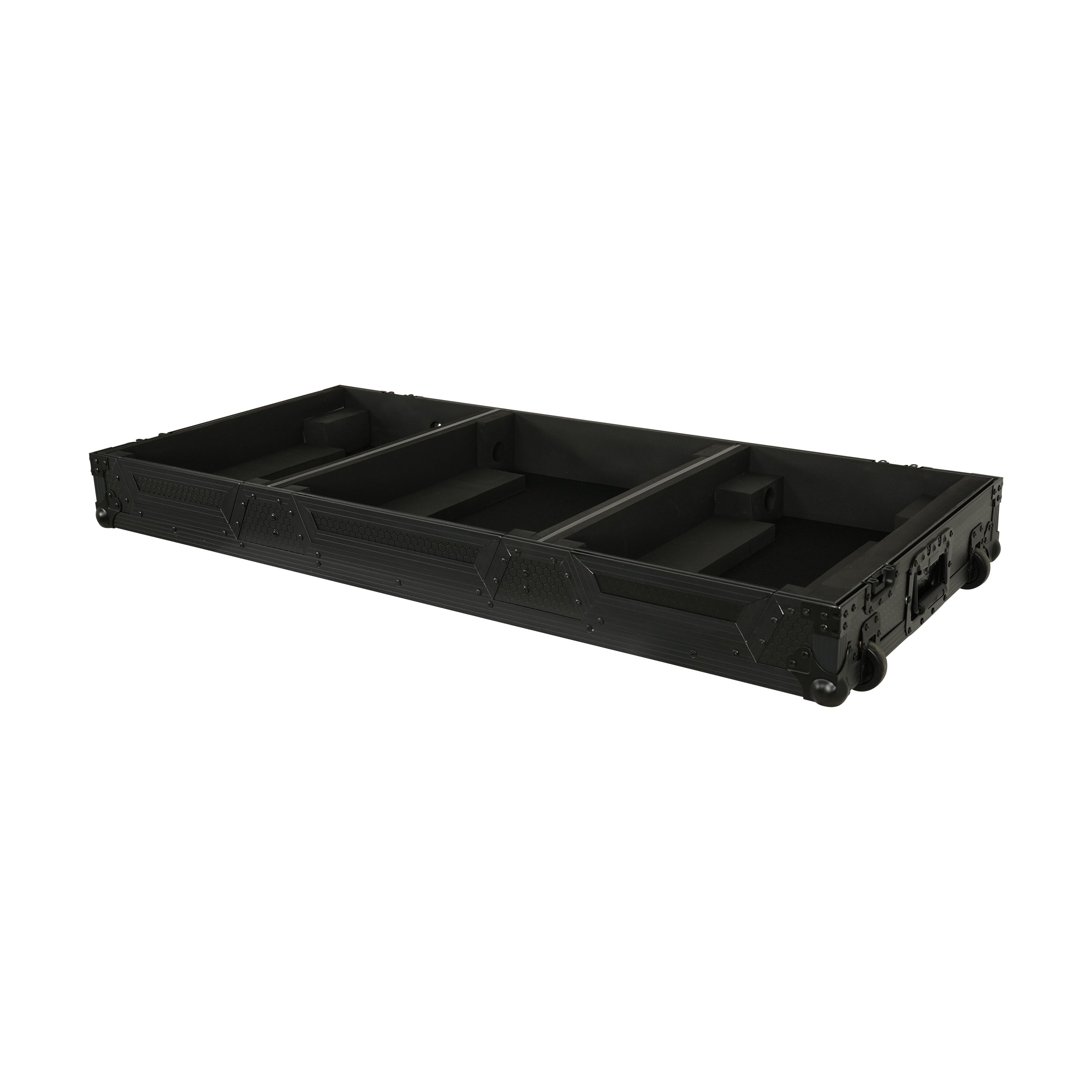 ProX Fits 2x Pioneer CDJ 3000X Case / Pioneer DJM V10 / A9 Mixer All Black and Low profile Wheels